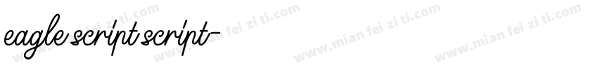 eagle script script字体转换